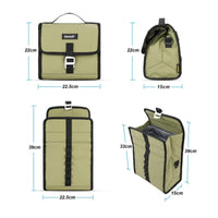 Boxy Handlebar Bag with Shoulder Strap Soft-Sided Bike Front Bag with Shoulder Strap Long-Lasting Storage Pouch Secure Fit for Commuting