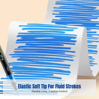 Soft-Tip Acrylic Markers Removable Marker Set Brilliant Hues for Children, Kids, Drawing, Hand Lettering, Rock Painting