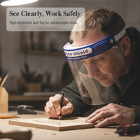 Clear Anti-Fog Full Face Shield for Droplet Protection