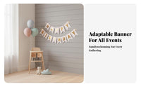 Battery Operated light-emitting diode Birthday Banner long-lasting illuminated Birthday Bunting Crown Design Party Supply Energy Saving for Children, Parents, Family Members, Photo Backdrop, Home Decor