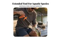 Aluminum Alloy Fishing Hook Remover Long Shaft T-Handle Hook Remover Portable