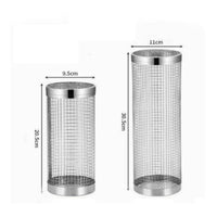 2 Pieces Inground Worm Composting Bin Mesh Worm Composter with Lid Steel in-Ground Composter Well-Aerated for Gardeners, Raised Beds, Backyard