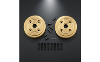 2 Pieces RC Crawler Counterweight Brass Crawler Counterweight Wear Resistant Brass Round Disk