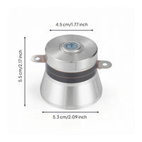 Sweeping Acoustic Transducer with Mounting Tabs Cylindrical Acoustic Cleaner Transducer Vibrating Metal for Dishwasher Systems