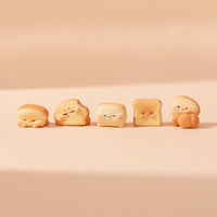 6 Pieces Kawaii Bread Figurine Cute Bread Figurines Lightweight Monitor Figurines Long-Lasting for Office Workers, Teens