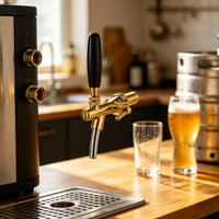Beer Faucet Brass Beer Tap Threaded for Bartenders, Kegerator