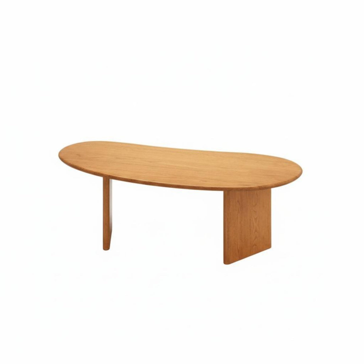 Long-Lasting Low-Profile Coffee Table Stable Structure Bean-Shaped Table Sturdy Construction Living Room Furniture Easy to Clean for Apartment Dwellers, Homeowners, Interior Designers, Balcony, Lounge, Office, Reception Area