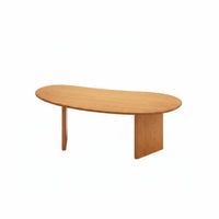 Long-Lasting Low-Profile Coffee Table Stable Structure Bean-Shaped Table Sturdy Construction Living Room Furniture Easy to Clean for Apartment Dwellers, Homeowners, Interior Designers, Balcony, Lounge, Office, Reception Area