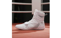 Highhigh-Top Athletic Shoes Breathable Mesh Boxing Shoes Hook-and-Loop Strap Sports Footwear
