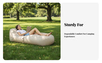 Quick Inflation Self-Inflating Loveseat Lightweight Air Sofa Long-Lasting Inflatable Furniture Moisture-Proof for Outdoor Enthusiasts, Travelers, Camping, Traveling, Picnic, Backyard