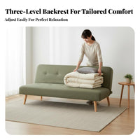 VersatileUse Design Fold-unfold Fabric Daybed Space-Saving transformable Foam Mattress Sofa Modern Minimalist design Sleeper Bed Removable and cleanable Cover for Apartment Dwellers, Students, Homeowners, Small Spaces, Home Office, RVs