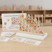 Cognitive Learning Child-Led Bead Matching Toy Fine Movement Skills Creature Bead Matching Game Hand-Eye Coordination Early Education for Toddlers, Kids, Preschoolers, Home, Preschool, Classroom