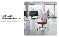 Modern Design Ergonomic Mesh Task Chair Adjustable Height Ergonomic Mesh Chair 360-Degree Swivel Office Furniture Effortless Rolling Casters for Students, Distant Workers, Dormitory, Study Room, Bedroom