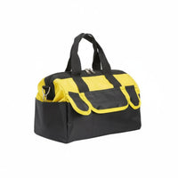 Wear-Resistant Canvas Electrician Bag Adjustable Shoulder Strap Heavy Duty Tool Bag Water Large Capacity Tool Tote for Electricians, Carpenters, Technicians, Job Site, Construction, Home Repair