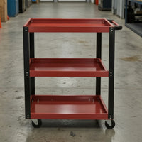 Rolling Tool Utility-Trolley-Tier Mobile Storage Cart Versatile for Garage