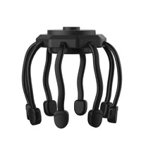 Flexible Arms Tentacle Head Massager Rounded Pads Electric Head Massager Compact Personal Care Device Polished Finish