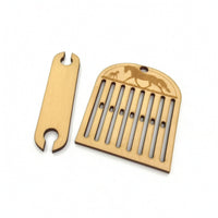 Backstrap Loom Handheld Weaving Loom Kit Weaving Kit with Shuttle Versatile Long-Lasting for Crafters, Home DIY, Travel