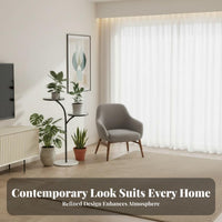 Indoor & Outdoor Use 2-Tier Floor Plant Stand Space-Saving 2-Tier Display Stand Sturdy Construction Flowerpot Holder Multi-Purpose for Apartment Dwellers, Homeowners, Interior Decorators, Balcony, Living Room, Bedroom, Office