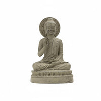 Spiritual Decor Buddha Statue Peaceful and Calming Resin Buddha Figurine Excellent Gift Idea Zen Meditation Statue Detailed Craftsmanship for Meditators, Mindful Movement Practitioners, Tea Room, Office Desk