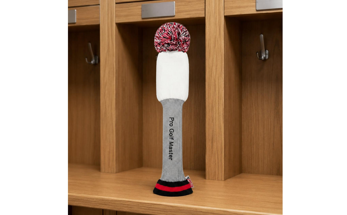 3 Pieces Knitted Golf Club Cover Embroidered Wood Club Cover Shielded Knit Headcover for Practice Range