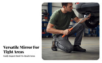 Extendable Undercar Mirror Portable Telescopic Inspection Mirror Hand Tool Long-Lasting Design for Technicians
