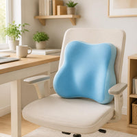 Memory Foam Seat Cushion and Lumbar Support Pillow for Office Chair, Students, Artists