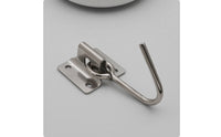 Stainless Steel Hook with Mounting Plate Rustproof Plate Hook High Strength Pad Eye for Hammock, Swing