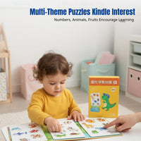 Kids Mind Game Early Learning Educational Toy, Cartoon Animals, Fruits, Numbers, Transportation, Paper