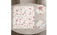 PVC Tablecloth with Flannel Backing Oilproof for Kitchen