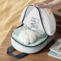 Structured EVA Toiletry Bag Textured Toiletry Bag with Handle Sturdy Storage Pouch Wipe-Clean for Travelers, Gym Goers, Travel, Swimming