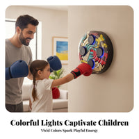 Foam-Padded Wall-Mounted Boxing Target Flush-Mount Light-up Boxing Target LED Lights for Children, Home
