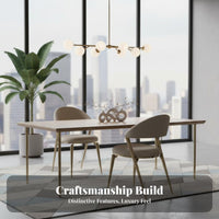 Modern Minimalist Upholstered Side Chair Light Luxury aesthetic Dining Seating Soft Upholstery Indoor Furnishing Designer Look for Interior Designers, Restaurant Owners, Hotel, Living Room, Kitchen, Home Office