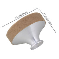 Reduce Sound Felt-Covered Saxophone Mute Silver-Colored Saxophone Mute Cylindrical Neck Opening Sax Bell Cover Tapered