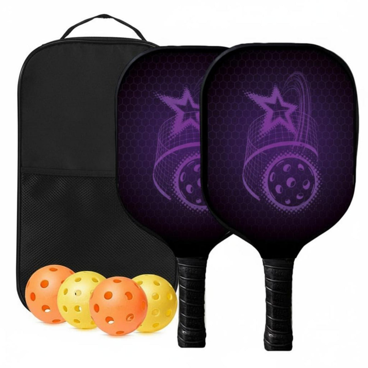 Pickleball Paddle Anti-Slip Grip Carbon Fiber Pickleball Paddle Sports Equipment Shock Absorption Large Sweet Area