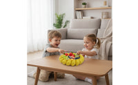 Bowl with Lemon Rim Shallow Fruit Bowl Tableware Versatile Cute for Dining Table, Living Room