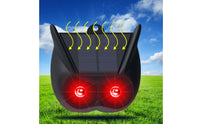 Waterproof Solar Creature Dusk to Dawn Sensor Solar Intruder Deterrent Light Night Guard Flashing LED Creature Deterrent Easy Installation for Farmers, Gardeners, Outdoor, Garden, Farm, Yard