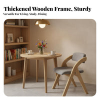 Space-Saving Wooden Folding Chair Lightweight Portable Wooden Kitchen Chair No Assembly Required Minimalist Design for Office Workers, Event Planners, Small Areas, Living Room, Party, Wedding