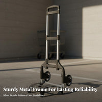 Heavy Duty Folding Hand Truck Lightweight Foldable Luggage Cart Multipurpose Portable Hand Truck No Assembly Needed for Homeowners, Office Workers, Travel, Airport, Shopping, Warehouse