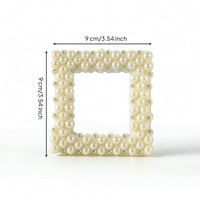 Picture Frame with Resin Border Freestanding Tabletop Photo Frame Easy to Clean Gallery Style for Newlyweds, Weddings, Dresser