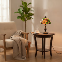 Glass-Style Stained Glass Lampshade Decorative Lampshade Eternal Light Shade for Table Lamps