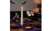 Ghost Taper Candles Flickering Ghost Candles Tall for Mantel