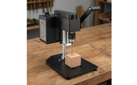 All-Metal Construction Mini Drill Press Stepless Speed Control Desktop Drill Press Copper Wire Motor Power Tool Black Finish for Workshop