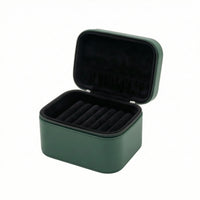 Portable Bracelet Storage Box Hard-Shell Bangle Storage Case Padded Bangle Case with Handle Zippered for Collectors