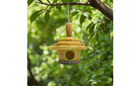 Hanging Birdhouse Rustic Resin Birdhouse Decoration for Patio