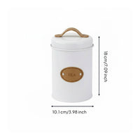 3 Pieces Labeled Containers Tea Coffee Sugar Container Set Space Saving Airtight Storage Container