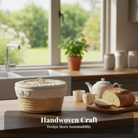 With Lid Lidded Bun Warmer Woven Design Serving Basket Insulated Food Container Long-Lasting Temperature Retention for Restaurant Owners, Event Staff, Restaurants, Commercial Kitchens, Dining Table, Banquets