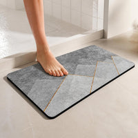 Soft Diatomaceous Earth Absorbent Bath Mat for Bathroom and Entryway