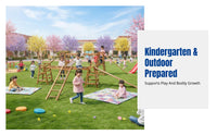 Climbing Frame, Tactile Training Equipment, DIY Outdoor Carbonized Wood, Kindergarten Play Assembly