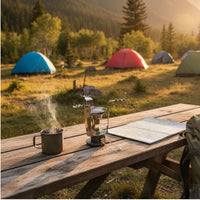 Lightweight Portable Head Stable Pot Support Mini Camping Cooker Adjustable Control for Backpackers, Campers