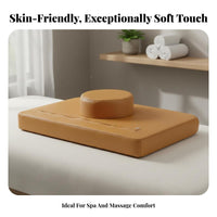 Anti-Collapse Beauty Bed Pillow High-Rebound Foam Face Hole Pillow Skin-Friendly Material for Spa Therapists, Home Users, Rehab Center